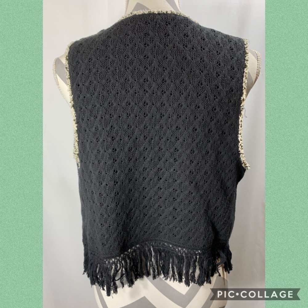 Miss Me Beaded Embroidered Fringe Vest - Picture 6 of 8
